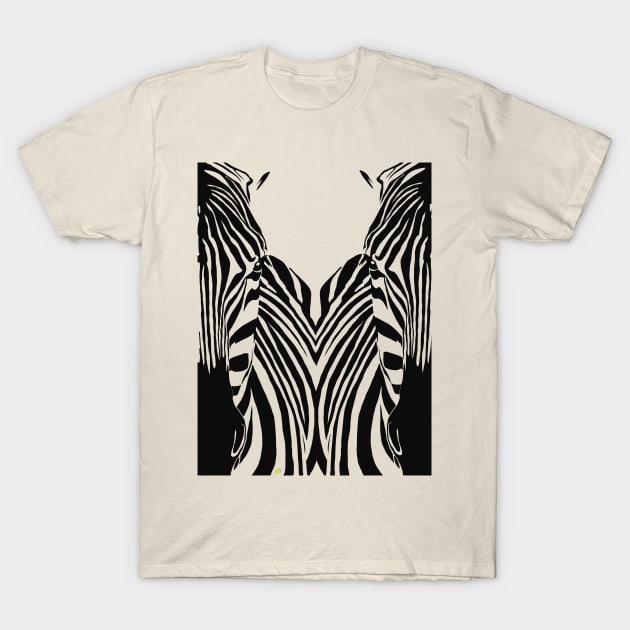 Zebra PopArt T-Shirt by RobertBretonArt